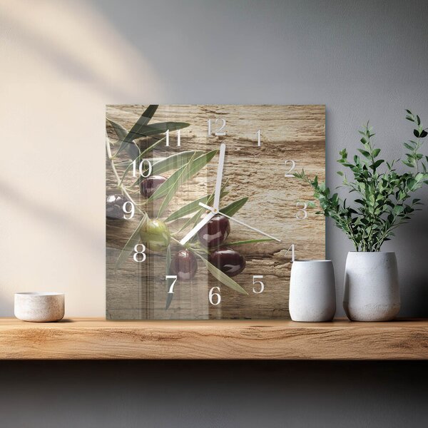 Skleněné hodiny Olivy zskb-30x30-00083495
