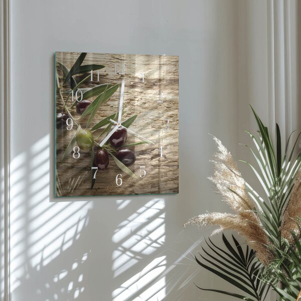 Skleněné hodiny Olivy zskb-30x30-00083495