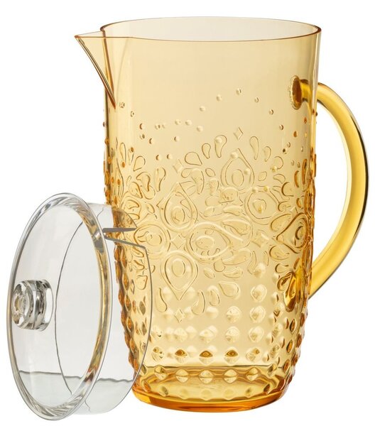 Meruňkový plastový džbán s víkem Aqua Apricot - 20* Ø 13,5*23cm / 2,5L - J-Line by Jolipa