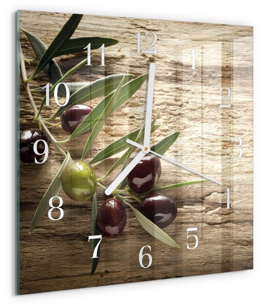 Skleněné hodiny Olivy zskb-30x30-00083495