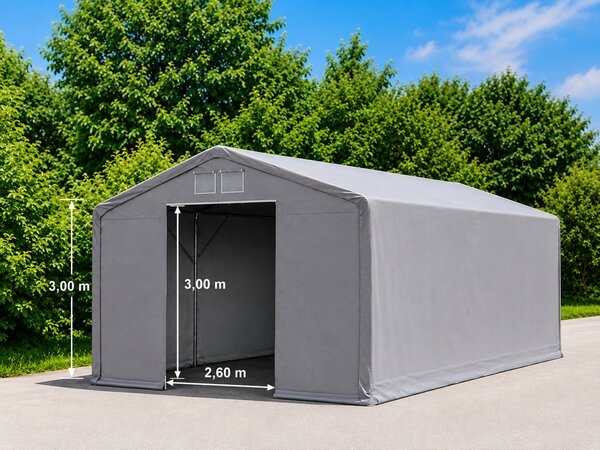 Mobilní skladová hala 6x12m - šedá barva Šedá