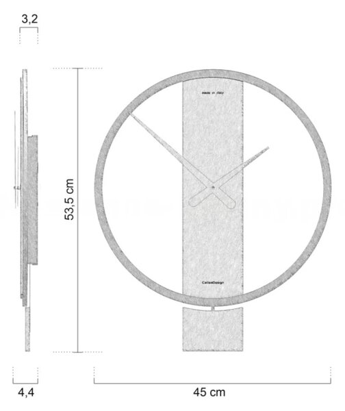 Designové hodiny 11-011-1 CalleaDesign Kurt 53cm