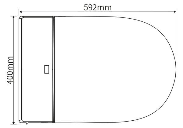 Sprchovací toaleta 540 PRO Bílá