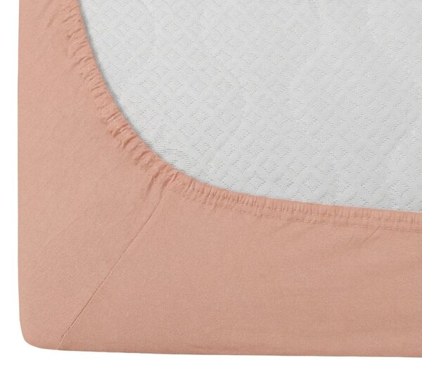Jersey prostěradlo BASIC meruňkové 90 x 200 cm