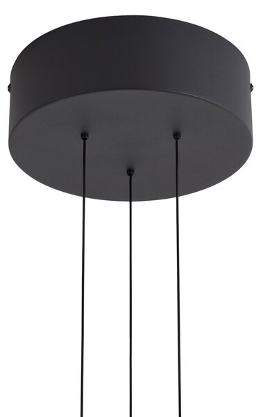 Moderní závěsná lampa černá vč. stmívatelné LED - Smith