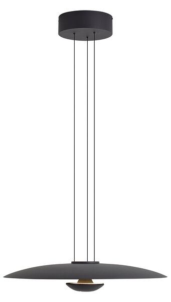 Moderní závěsná lampa černá vč. stmívatelné LED - Smith