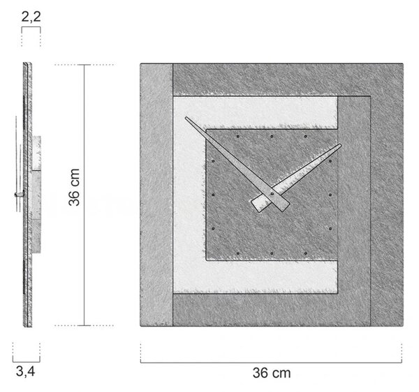 Designové hodiny 58-10-1-85 CalleaDesign Da Parete 40cm