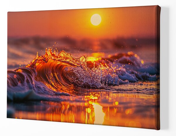 Obraz na plátně - Když vlny padají a slunce pálí FeelHappy.cz Velikost obrazu (šířka x výška): 40 x 30 cm
