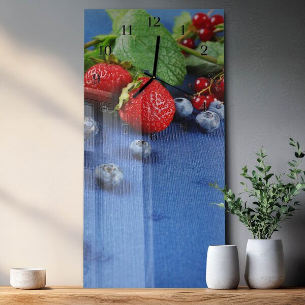 Skleněné hodiny vertikální Bobule zsppc-30x60-00181308