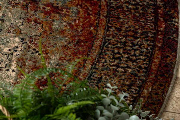 Koberec OMEGA MAMLUK rozeta smaragdový kruh