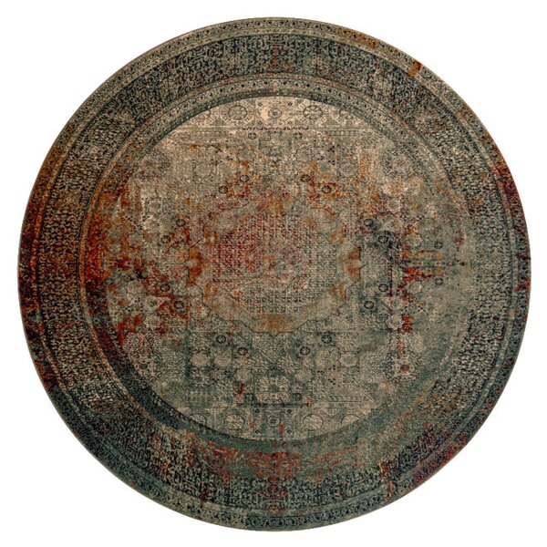 Koberec OMEGA MAMLUK rozeta smaragdový kruh