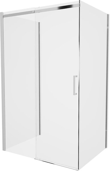 Mexen 3-stěnná sprchová kabina Omega, 120 x 100 cm, průhledná, chromová, 825-120-100-01-00-3S