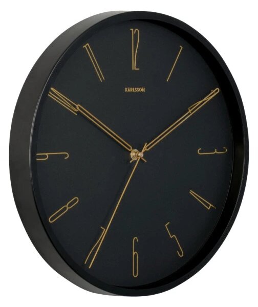 Designové nástěnné hodiny 5898BK Karlsson 35cm