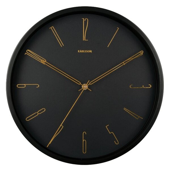 Designové nástěnné hodiny 5898BK Karlsson 35cm