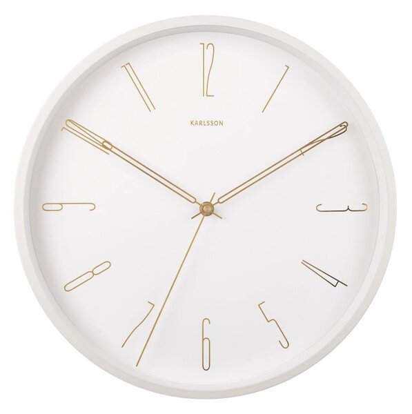 Designové nástěnné hodiny 5898WH Karlsson 35cm