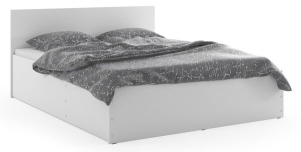 Postel SANTOS + kovový rošt + matrace ZDARMA, 120x200, bílá