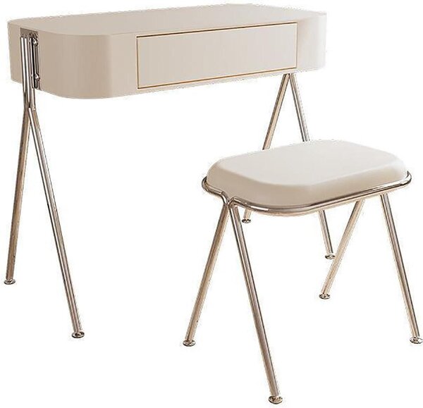 Toaletní stolek a odkládací stolek – Komoda s zásuvkou – Kompaktní a stylový design – Snadná montáž