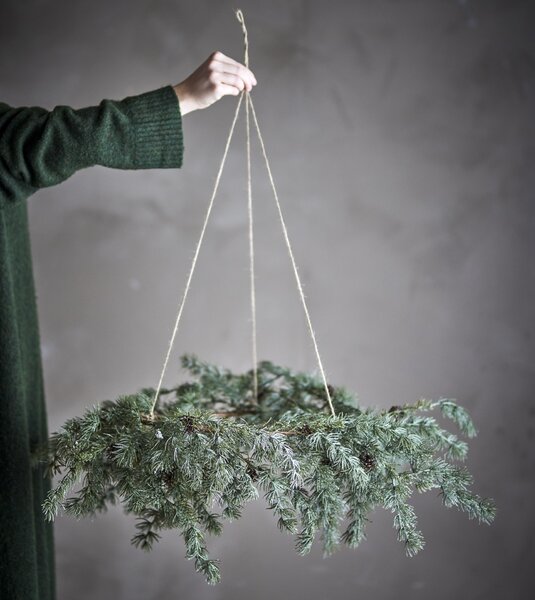 Závěsný umělý věnec 70 cm