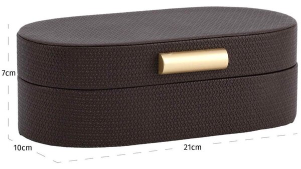 Richmond Hnědý úložný box Nova 21 x 10 cm
