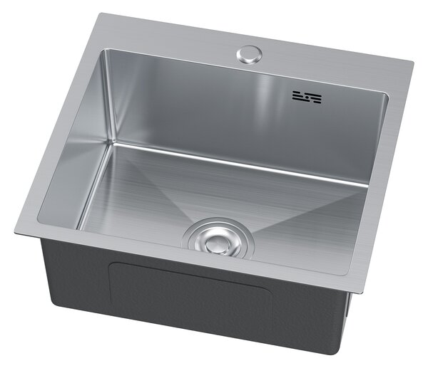 Erga HD, 1-komorový ocelový dřez 480x450x210 mm, ocelová, ERG-MLS-HD4845