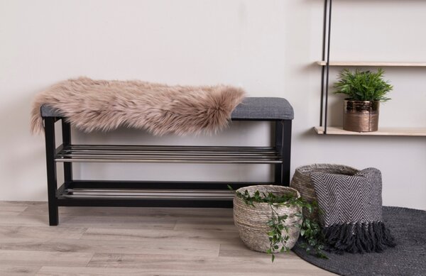 Nordic Living Hnědá ovčí ekokůže Lenny