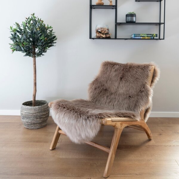 Nordic Living Hnědá ovčí ekokůže Lenny II