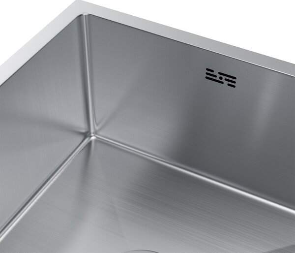 Erga HD, 1-komorový ocelový dřez 470x450x210 mm, ocelová, ERG-MLS-HD4745