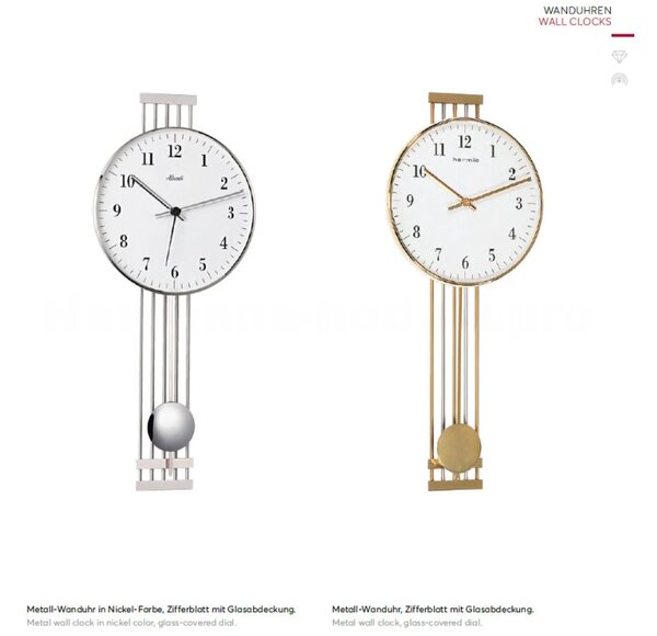 Designové kyvadlové hodiny 70981-002200 Hermle 57cm