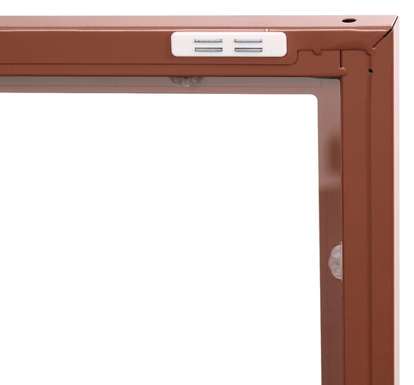 Prosklená komoda NEWPORT Kov 115 cm Zlatohnědá