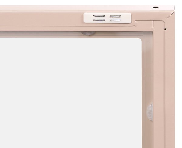 Prosklená komoda NEWPORT Kov 115 cm Béžová