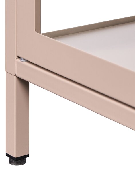 Prosklená komoda NEWPORT Kov 115 cm Béžová