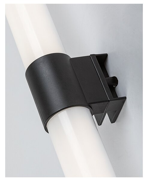 Koupelnové nástěnné LED svítidlo ZAIN černá, šířka 60 cm