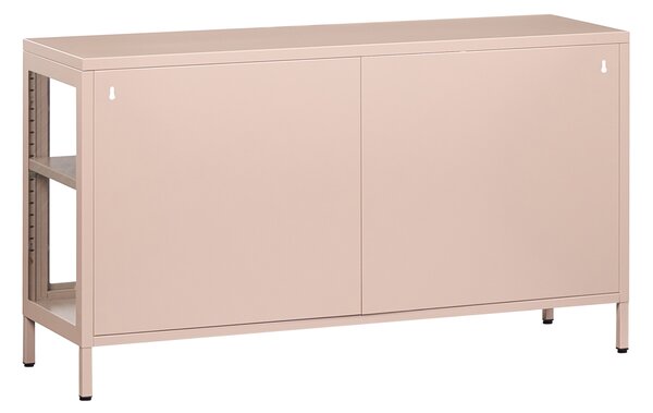 Prosklená komoda NEWPORT Kov 115 cm Béžová