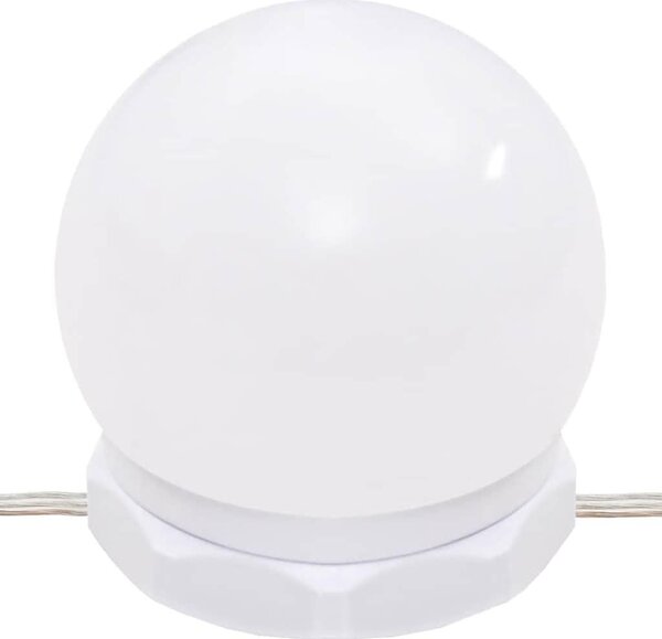 Zrcadlo s úložným prostorem – Černý toaletní stolek s LED osvětlením kolem zrcadla – Kompaktní toaletní stolek o rozměrech 60x40x140 cm