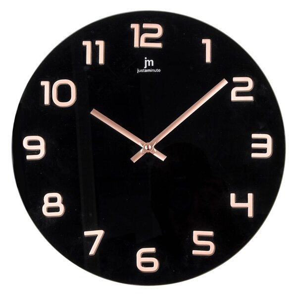 Lowell Italy Designové nástěnné hodiny 14897NR Lowell 38cm