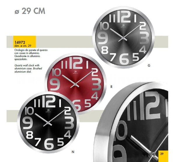 Lowell Italy Designové nástěnné hodiny 14972N Lowell 29cm
