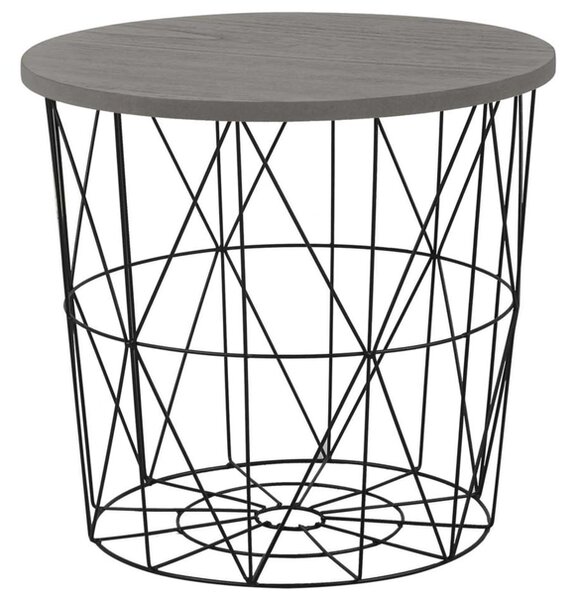 Přístavný stolek PERSEFONA černá/šedá