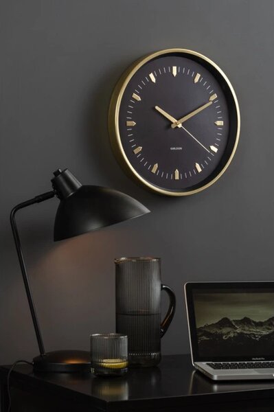 Designové nástěnné hodiny 5912GD Karlsson 35cm