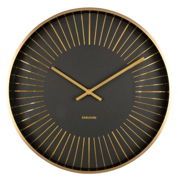 Designové nástěnné hodiny 5917BK Karlsson 40cm