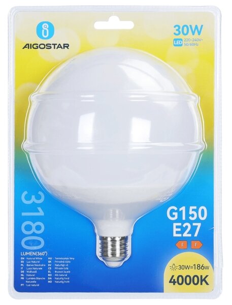 LED Žárovka G150 E27/30W/230V 4000K - Aigostar