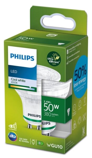 LED Žárovka Philips GU10/2,4W/230V 4000K