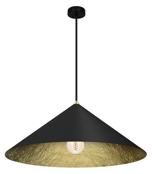 Závěsné svítidlo Fuji, 1x černé/zlaté kompozitní stínítko, (fi 50cm), b
