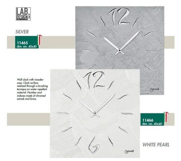 Lowell Italy Designové nástěnné hodiny 11466 Lowell 40cm
