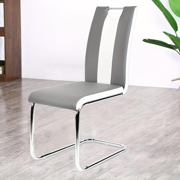 Jídelní židle - Židle - Sedací křeslo - Kuchyňská židle - Křeslo s područkami - Ergonomická - Umělá kůže - Sada 2 kusů