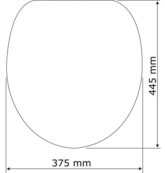 WENKO 22402100-WC sedátko SAMOS 44,5x37,5 cm šedá/stříbrná