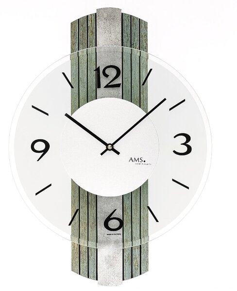 Designové nástěnné hodiny 9677 AMS 38cm