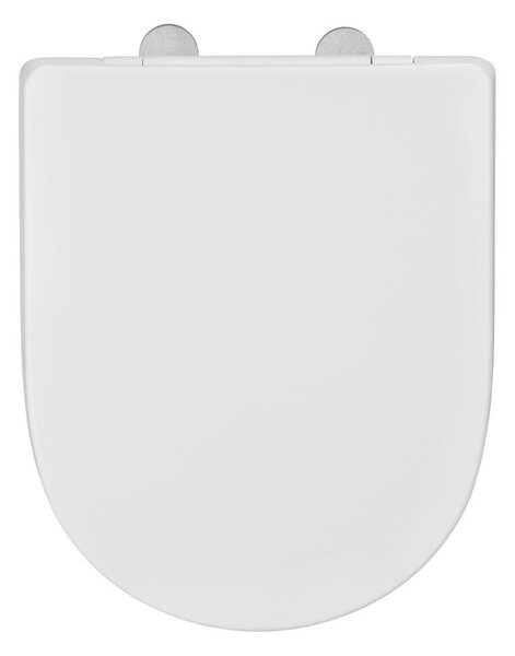 WENKO 24988100-WC sedátko EXCLUSIVE 45x36,5 cm bílá/stříbrná