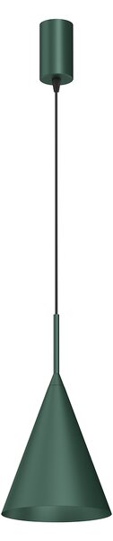 Závěsné svítidlo Capital, 1x zelené kovové stínítko, (fi 17cm), gr