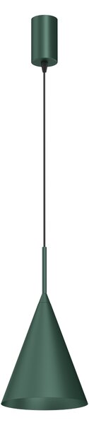 Závěsné svítidlo Capital, 1x zelené kovové stínítko, (fi 17cm), gr