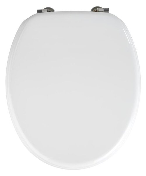 WENKO 154008100-WC sedátko VALENCIA 43x36 cm bílá/stříbrná